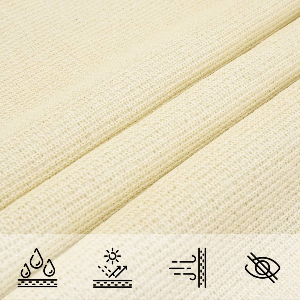 Parasol sail 160 g/m² Cream 3x4 m in HDPE