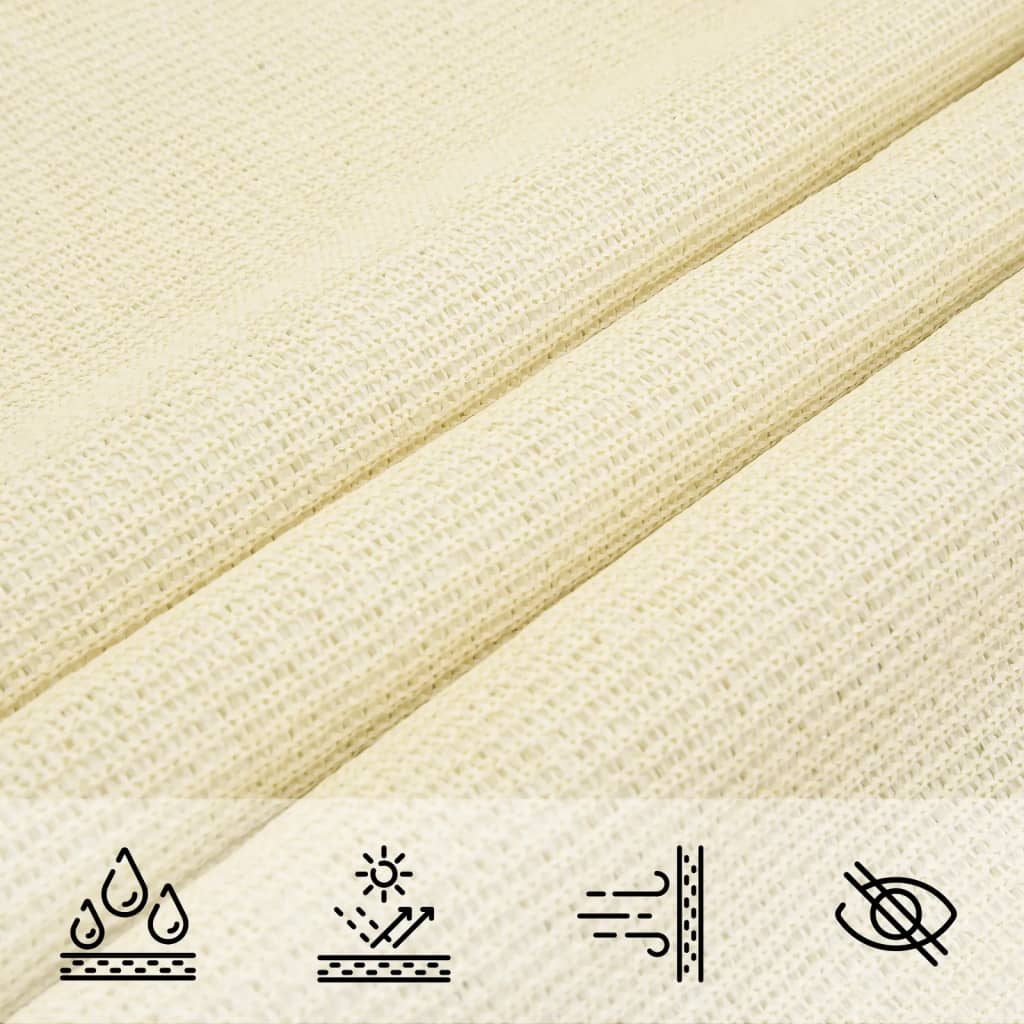 Vela Parasole 160 g/m² Crema 3,5x4,5 m in HDPE | homemem39