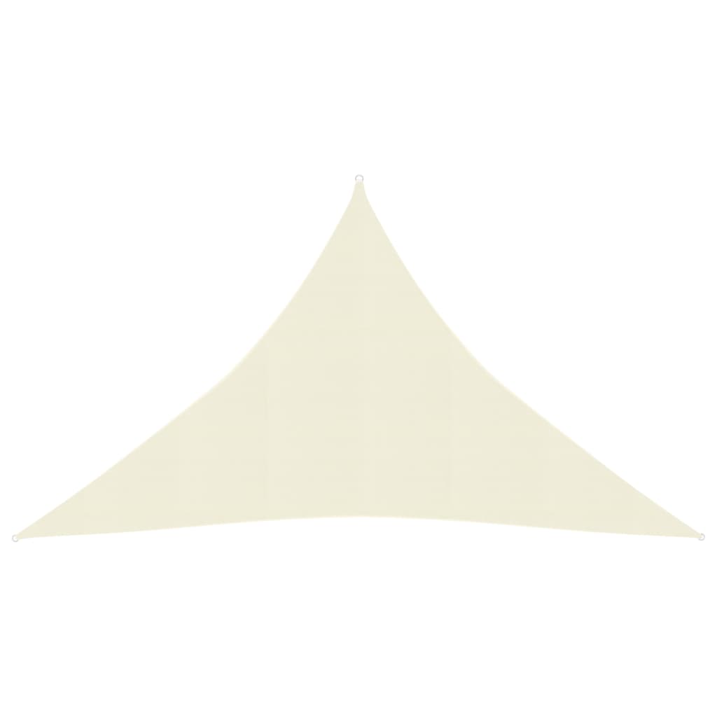 Sunshade Sail 160 g/m² Cream 3.5x3.5x4.9 m in HDPE