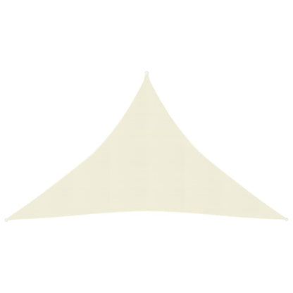 Sunshade Sail 160 g/m² Cream 3.5x3.5x4.9 m in HDPE