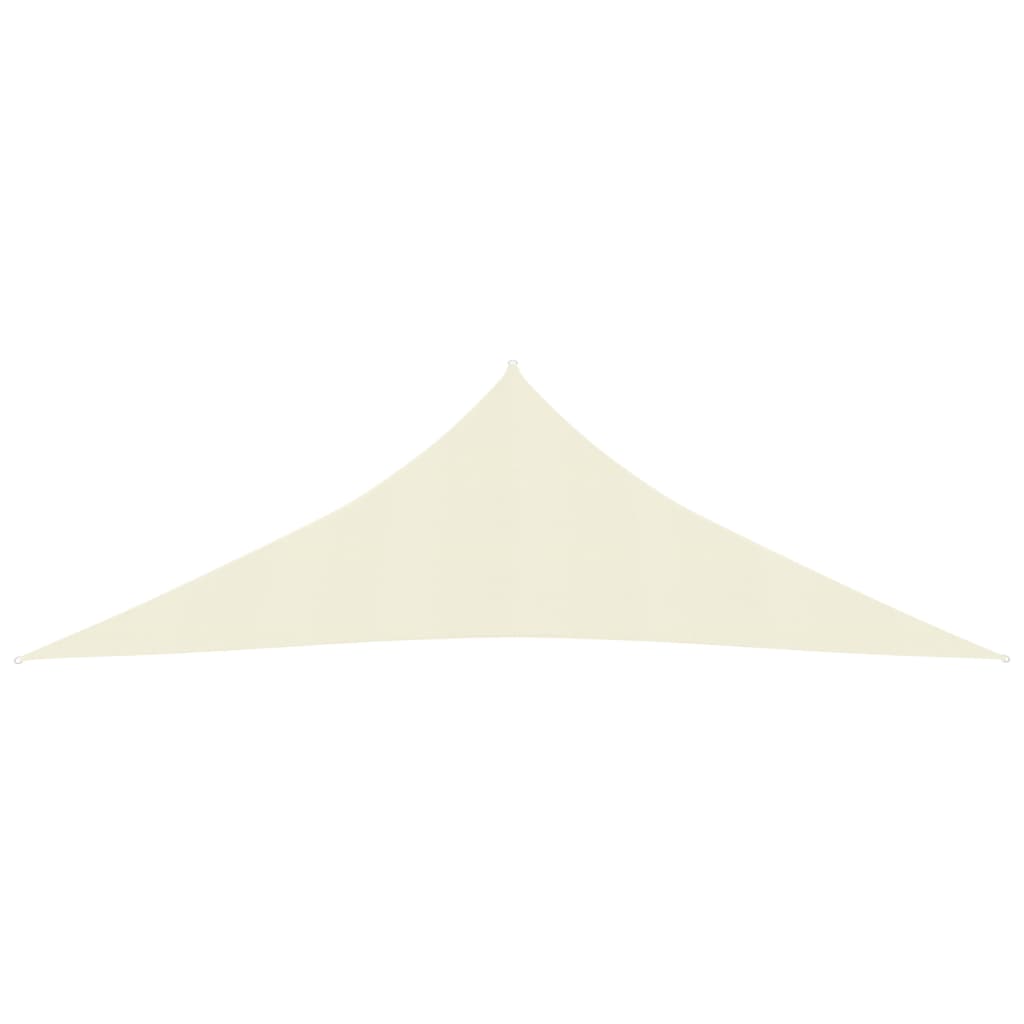 Sunshade Sail 160 g/m² Cream 3.5x3.5x4.9 m in HDPE