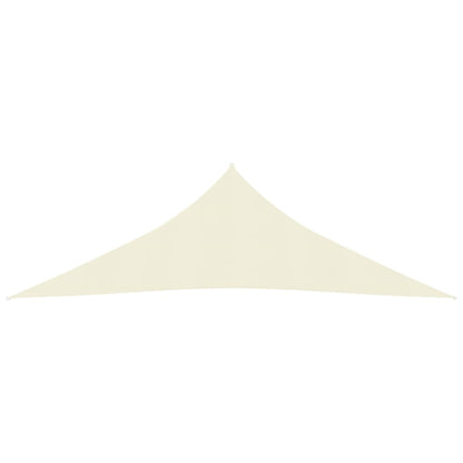 Sunshade Sail 160 g/m² Cream 3.5x3.5x4.9 m in HDPE