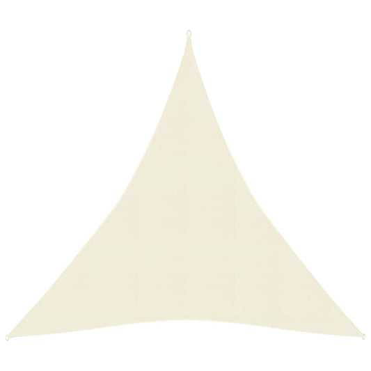 Parasol sail 160 g/m² Cream 5x6x6 m in HDPE