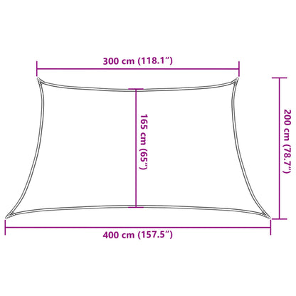 Vela Parasole 160 g/m² Crema 3/4x2 m in HDPE