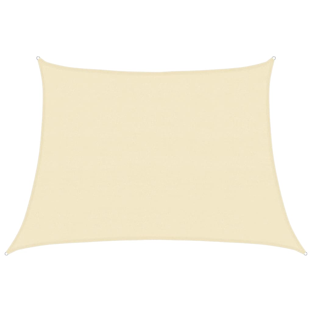 Parasol sail 160 g/m² Cream 4/5x3 m in HDPE