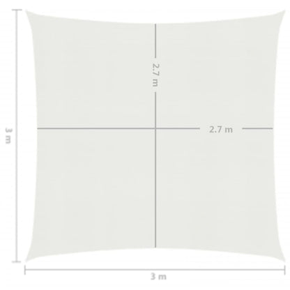 Vela Parasole 160 g/m² Bianca 3x3 m in HDPE