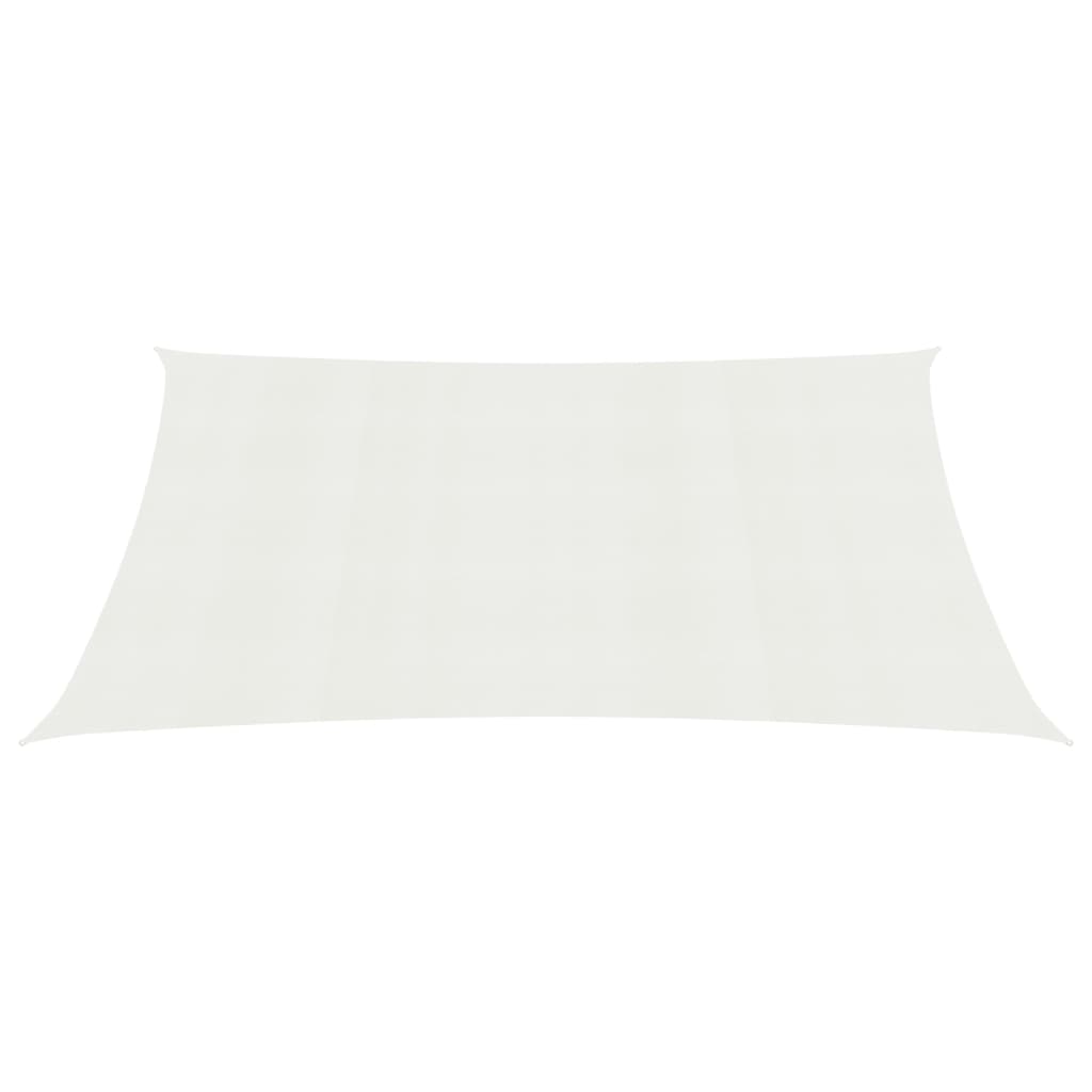 Sunshade Sail 160 g/m² White 3.5x4.5 m in HDPE