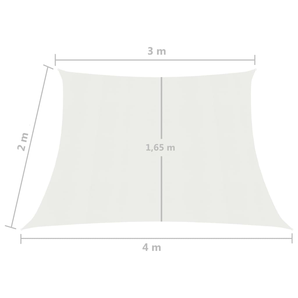 Vela Parasole 160 g/m² Bianca 3/4x2 m in HDPE