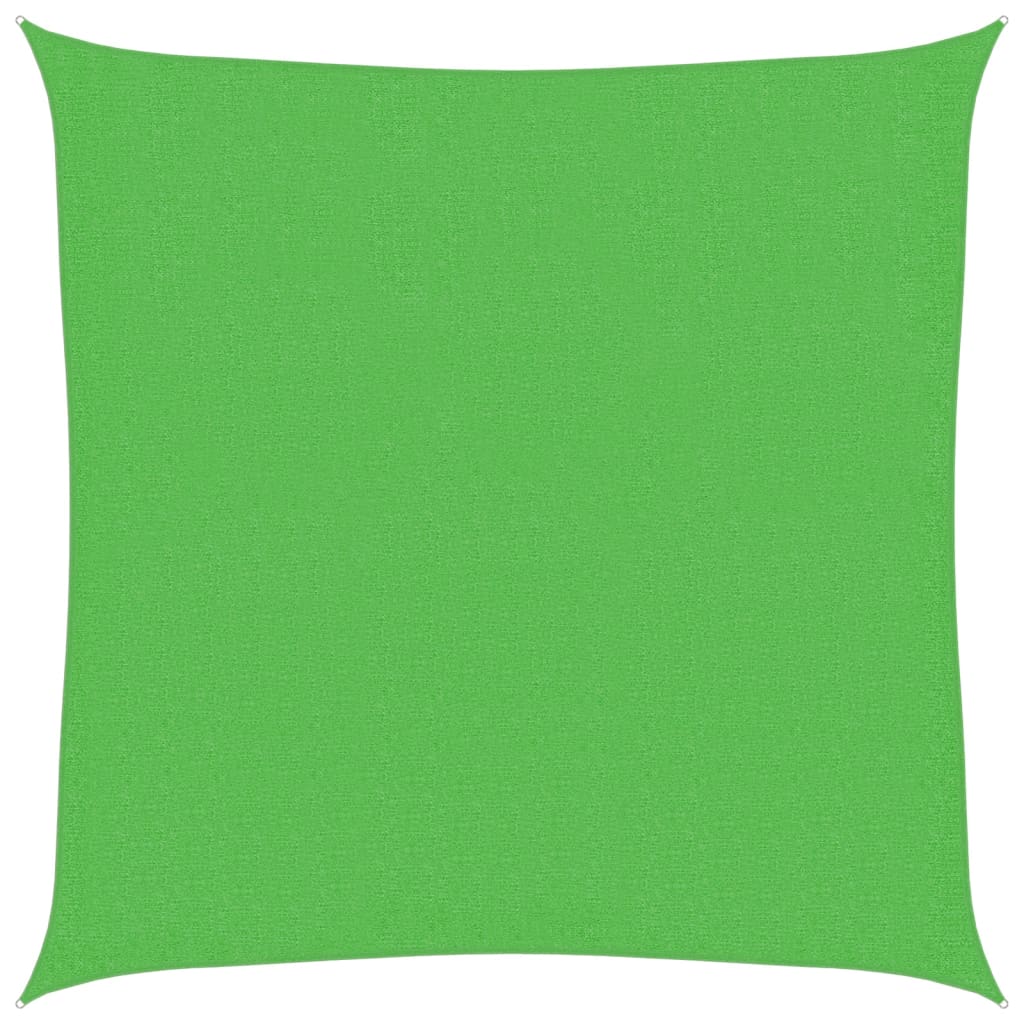 Vela Parasole 160 g/m² Verde Chiaro 3,6x3,6 m in HDPE - homemem39