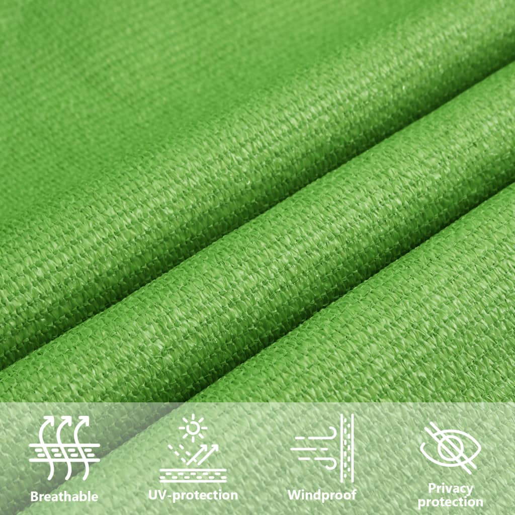 Vela Parasole 160 g/m² Verde Chiaro 4,5x4,5 m in HDPE