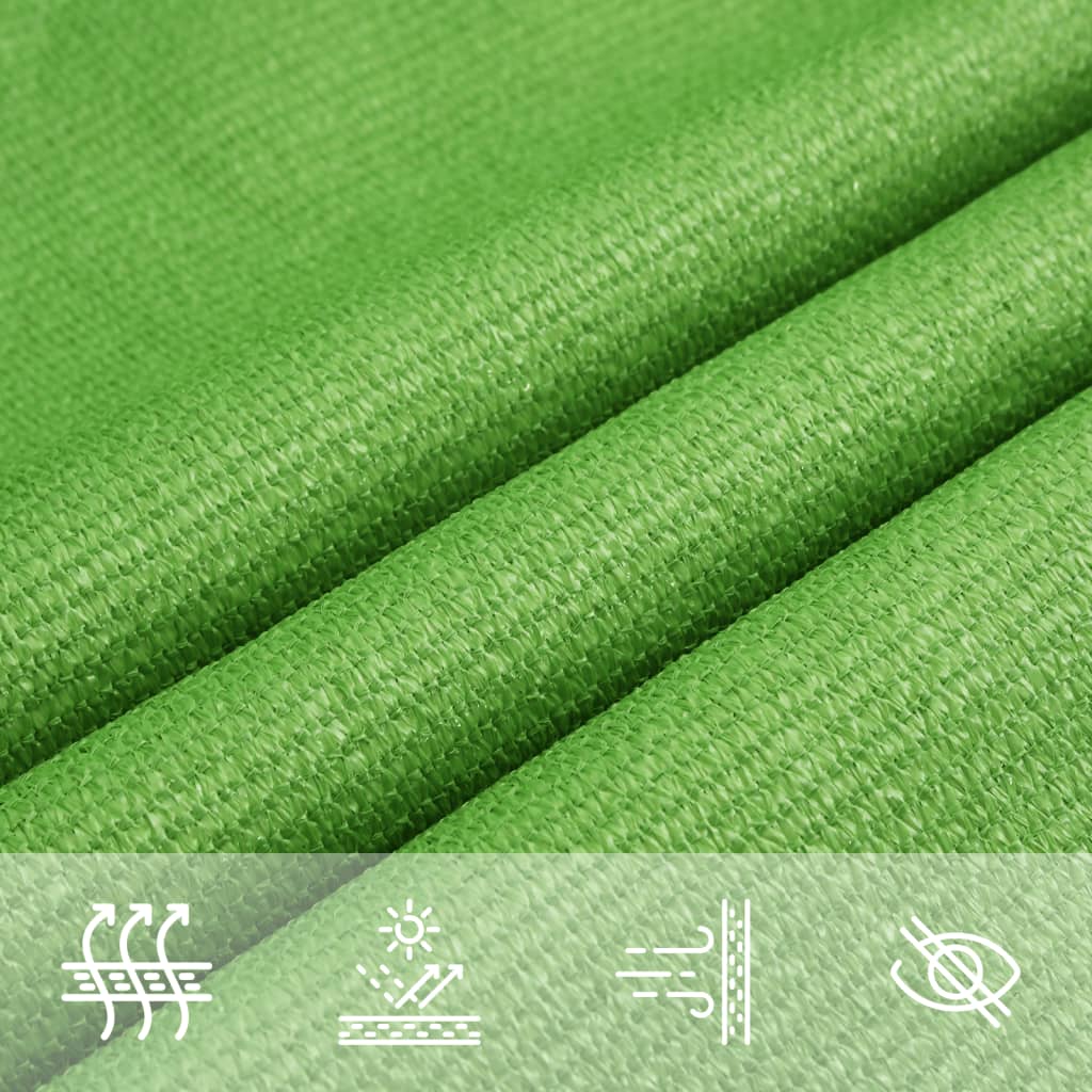 Vela Parasole 160 g/m² Verde Chiaro 2,5x4,5 m in HDPE