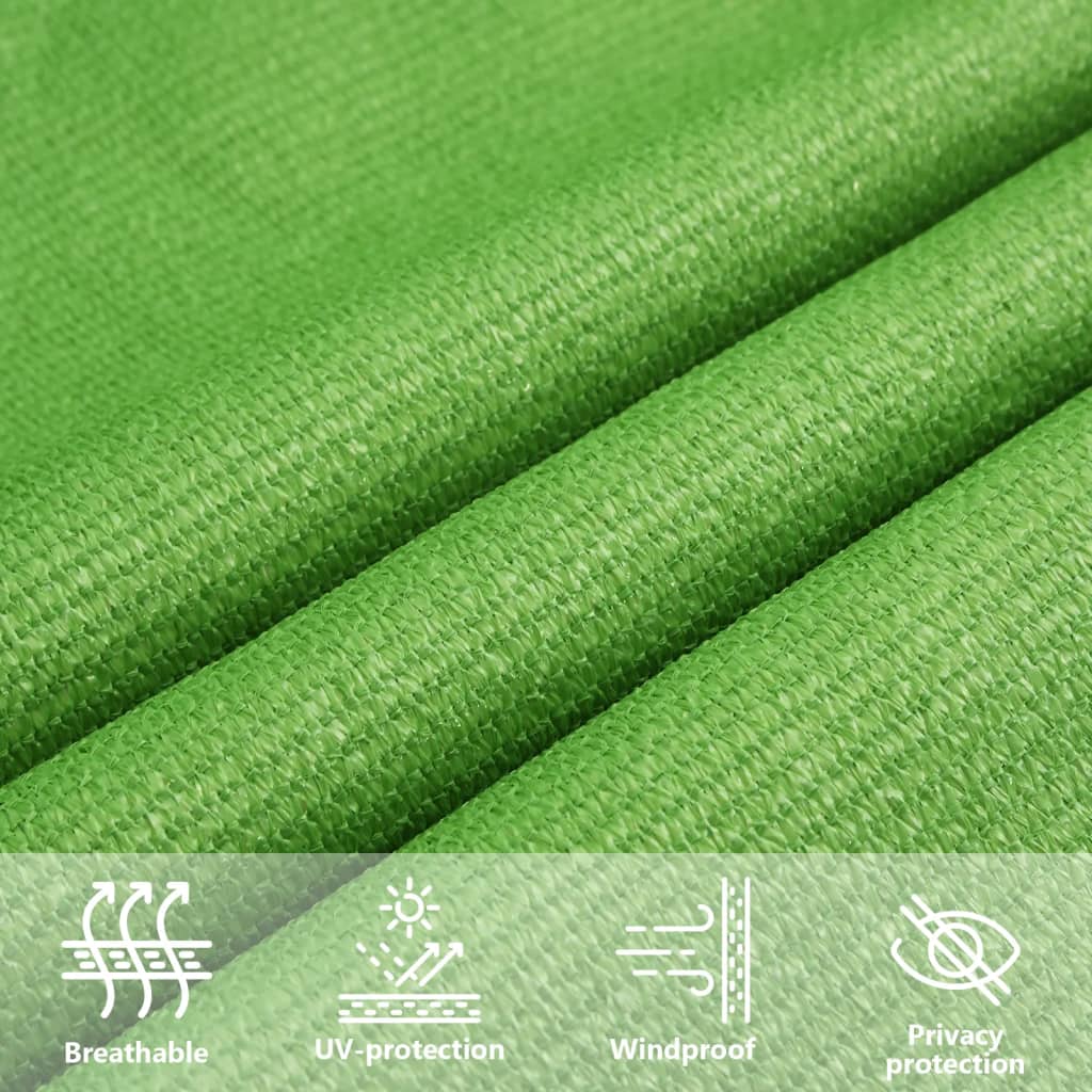 Vela Parasole 160 g/m² Verde Chiaro 3x5 m in HDPE