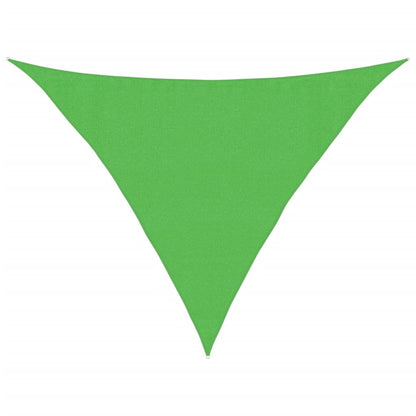 Sunshade Sail 160 g/m² Light Green 3.5x3.5x4.9 m in HDPE