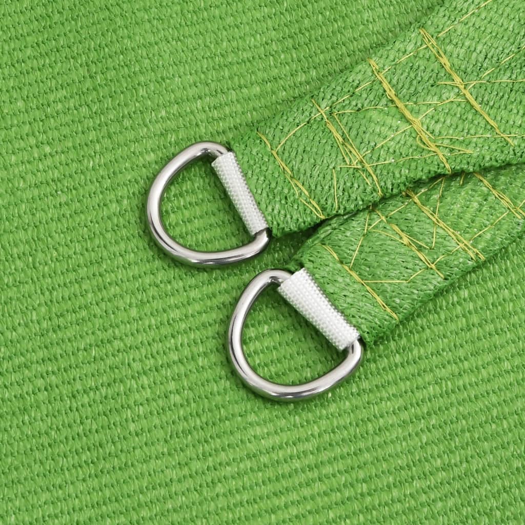 Vela Parasole 160 g/m² Verde Chiaro 3,5x3,5x4,9 m in HDPE - homemem39