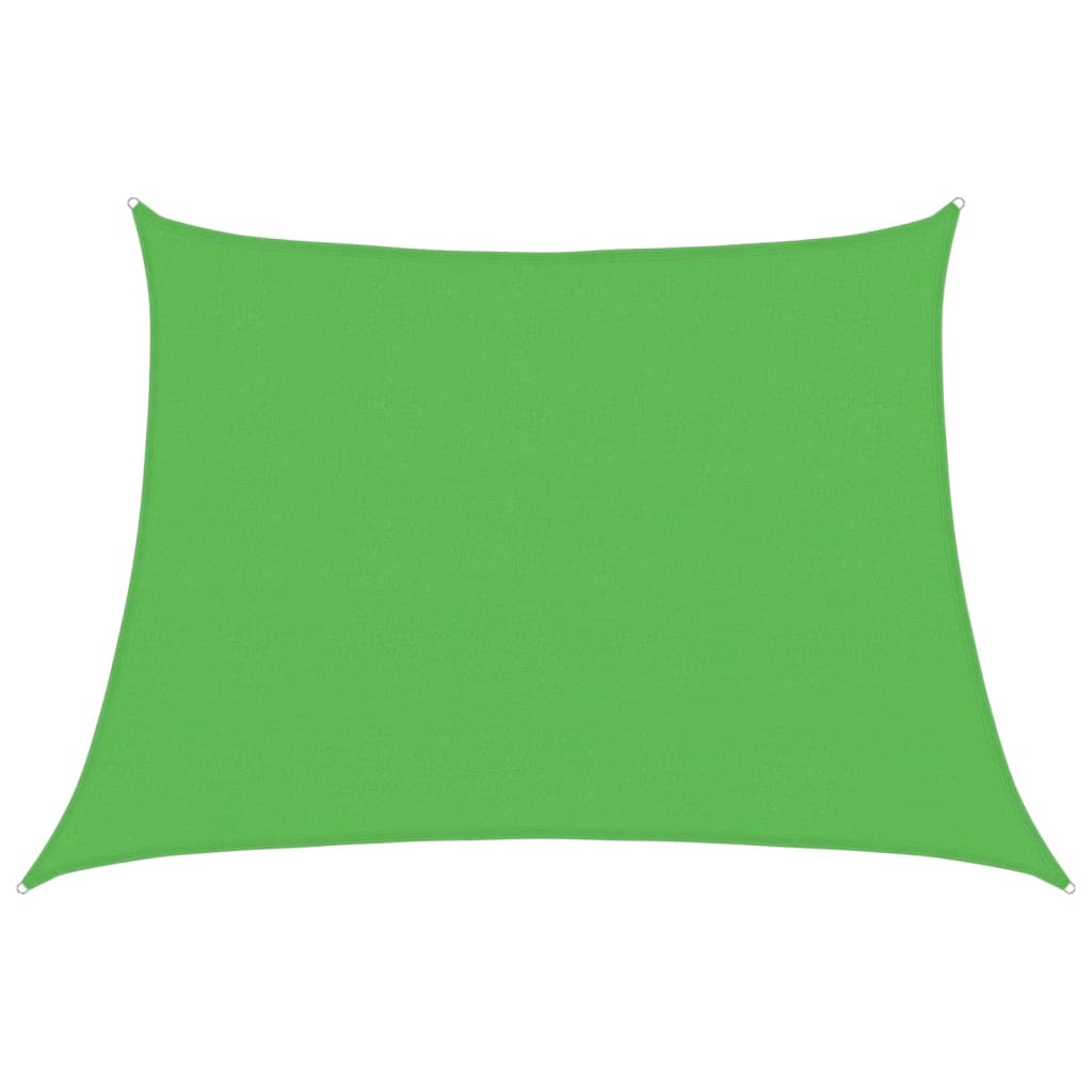 Sunshade Sail 160 g/m² Light Green 4/5x3 m in HDPE