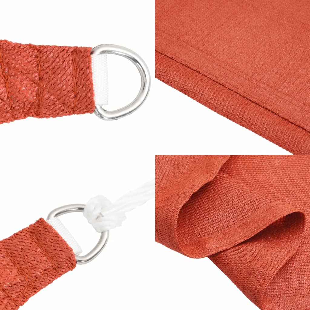 Vela Parasole 160 g/m² Quadrata Terracotta 2,5x2,5 m in HDPE