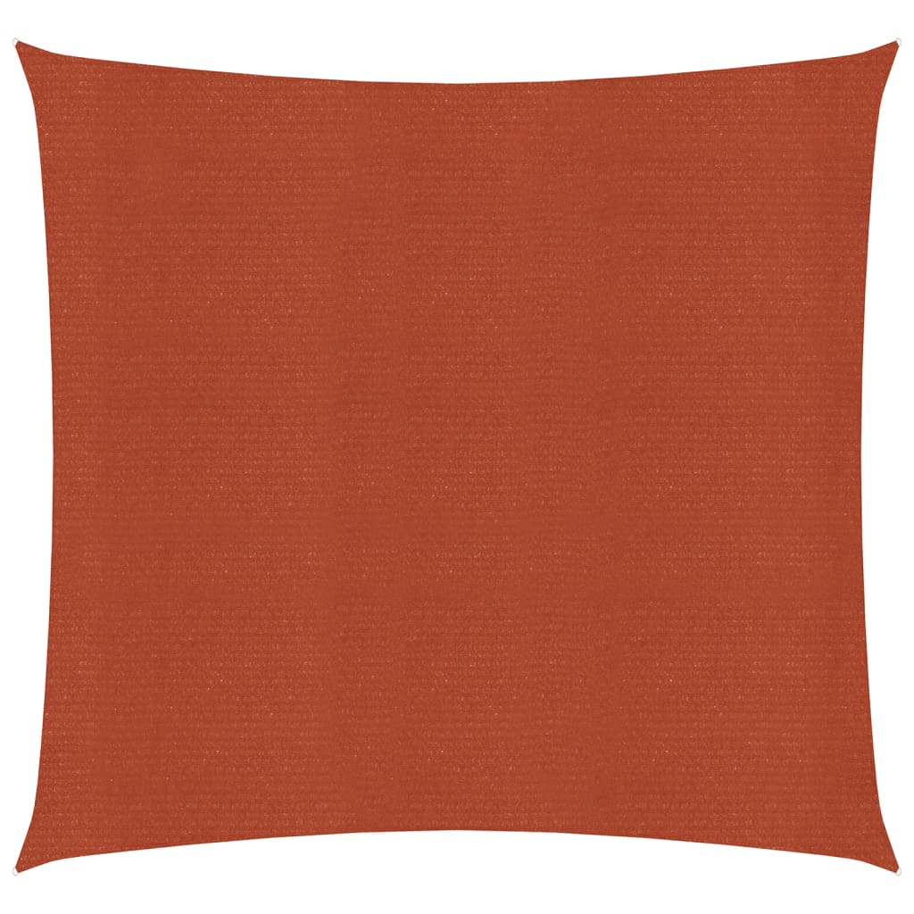 Vela Parasole 160 g/m² Quadrata Terracotta 4,5x4,5 m in HDPE