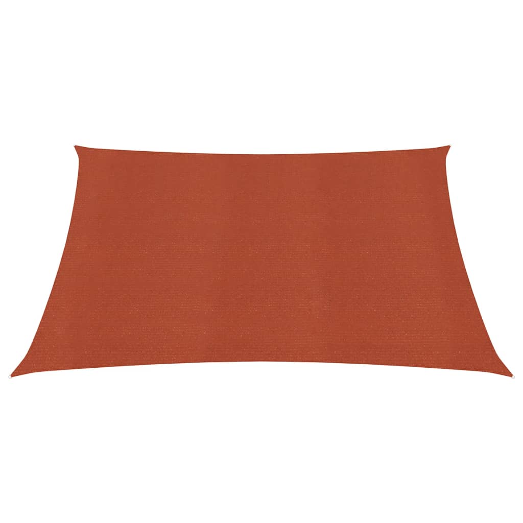 Vela Parasole 160 g/m² Quadrata Terracotta 4,5x4,5 m in HDPE