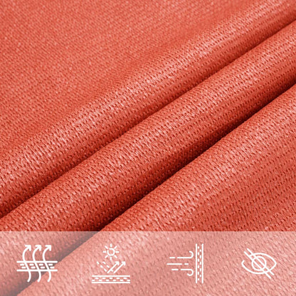 Vela Parasole 160 g/m² Rettangolare Terracotta 3,5x5 m HDPE | homemem39