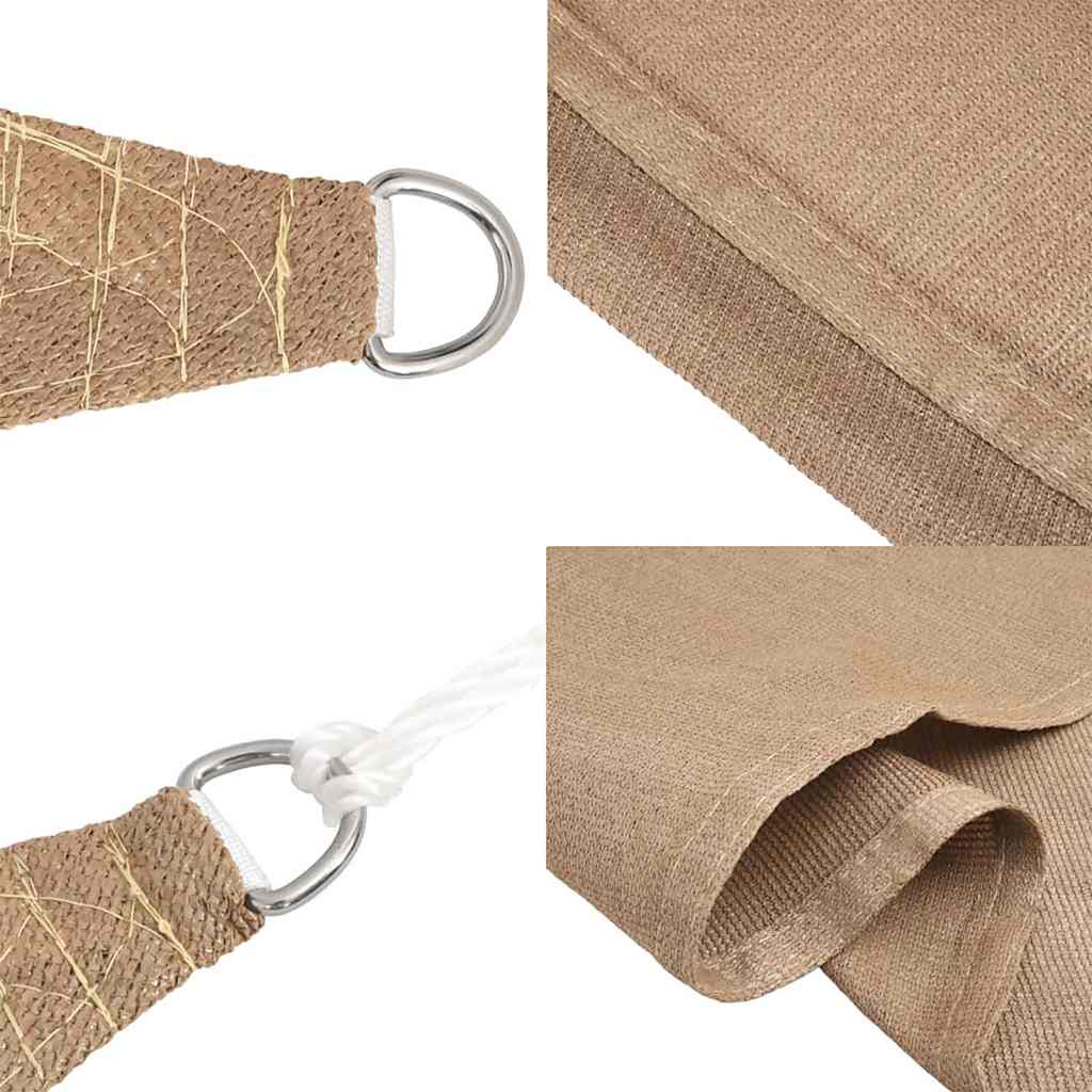 Vela Parasole 160 g/m² Grigio Talpa 2x2 m in HDPE | homemem39