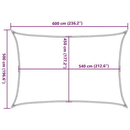 Vela Parasole 160 g/m² Grigio Talpa 5x6 m in HDPE | homemem39