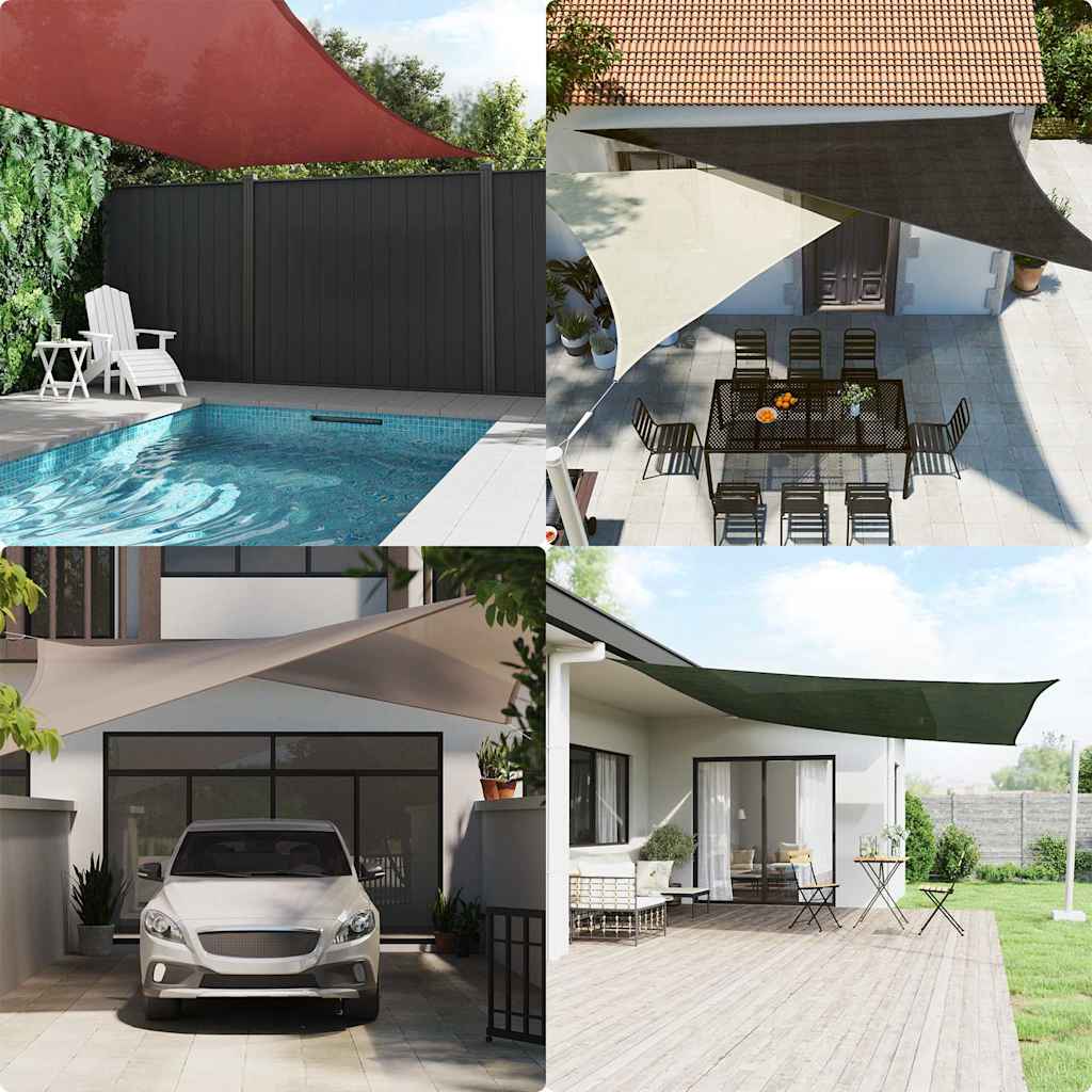Vela Parasole 160 g/m² Tortora 6x8 m in HDPE