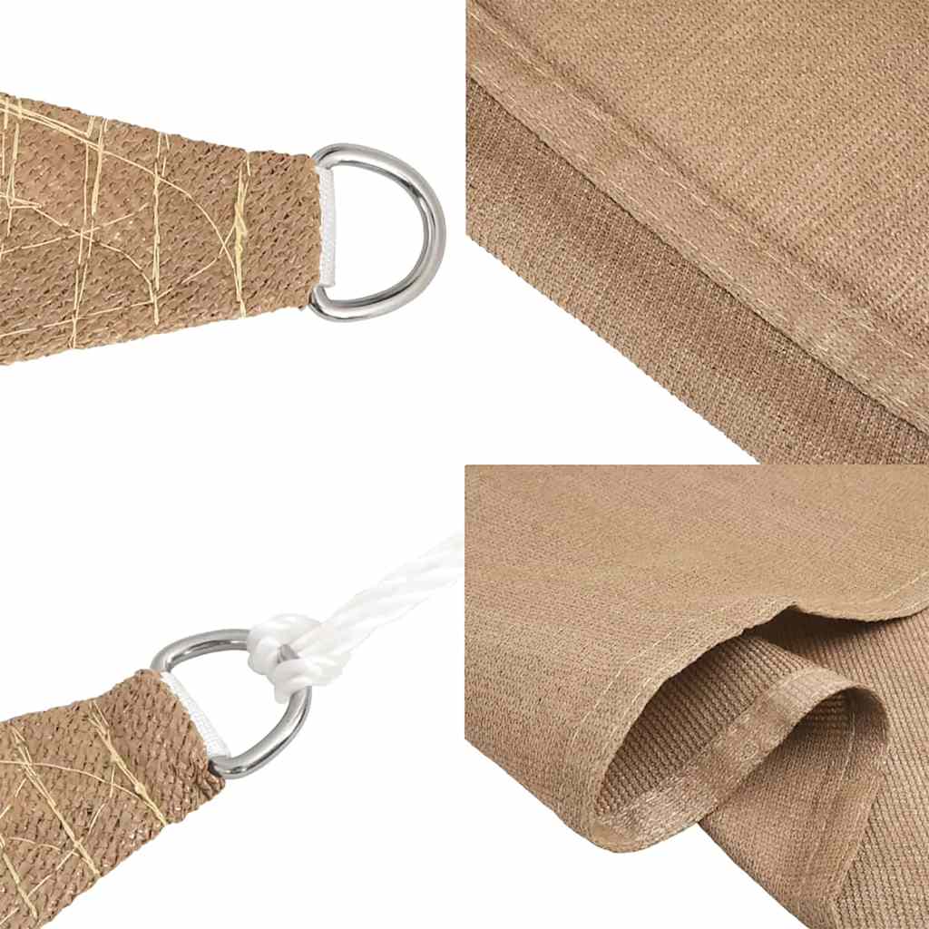 Vela Parasole 160 g/m² Tortora 6x8 m in HDPE