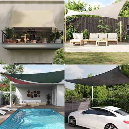 Vela Parasole 160 g/m² Tortora 6x8 m in HDPE
