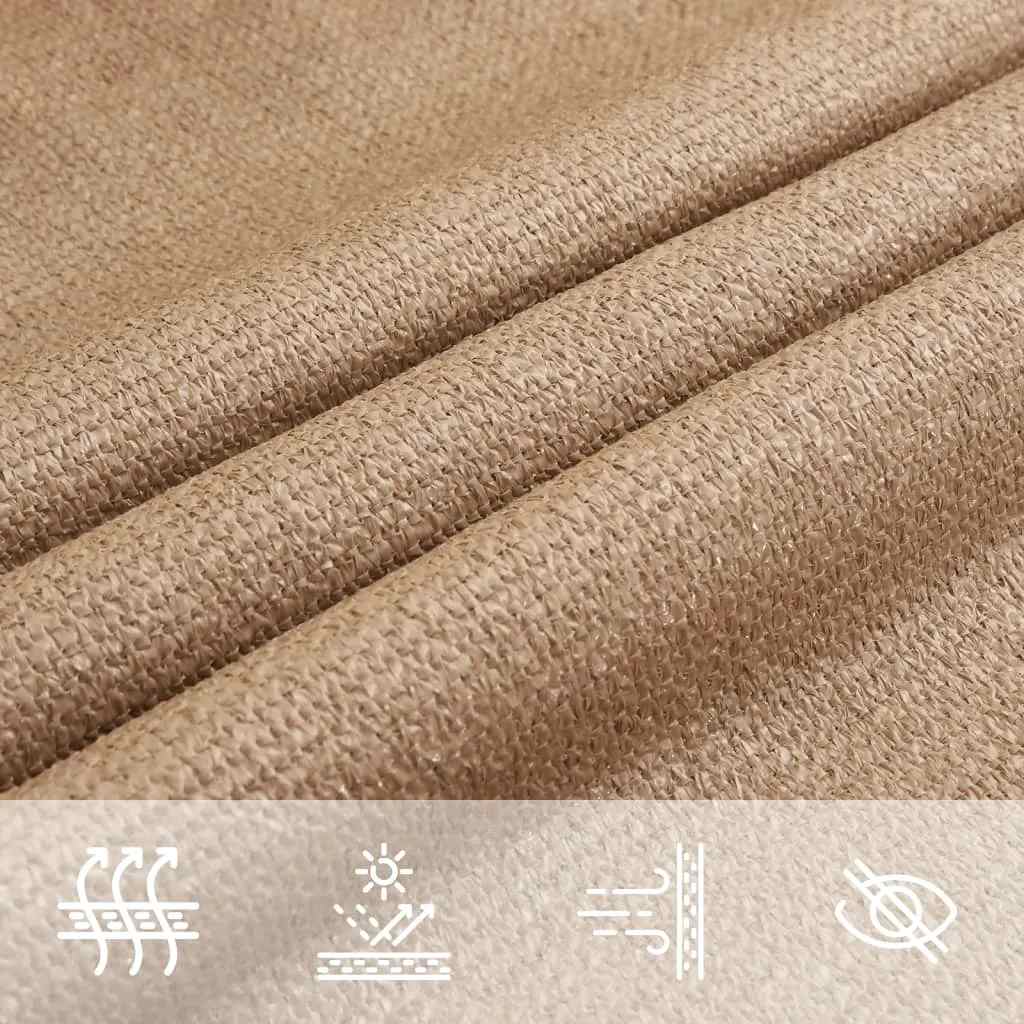 Vela Parasole 160 g/m² Grigio Talpa 3x3x3 m in HDPE | homemem39