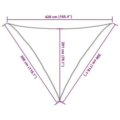 Vela Parasole 160 g/m² Grigio Talpa 3x3x4,2 m in HDPE | homemem39