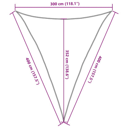 Vela Parasole 160 g/m² Grigio Talpa 3x4x4 m in HDPE | homemem39