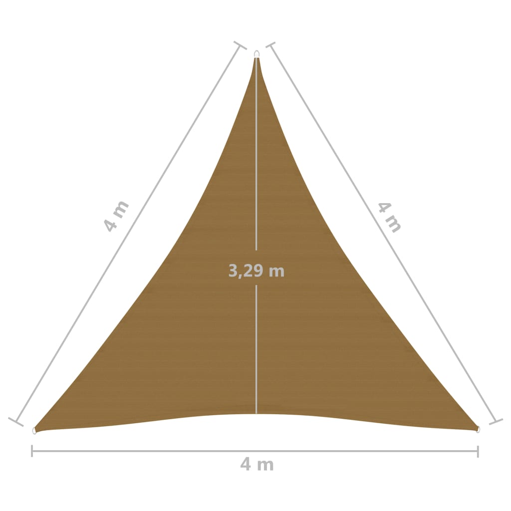 Vela Parasole 160 g/m² Talpa 4x4x4 m in HDPE