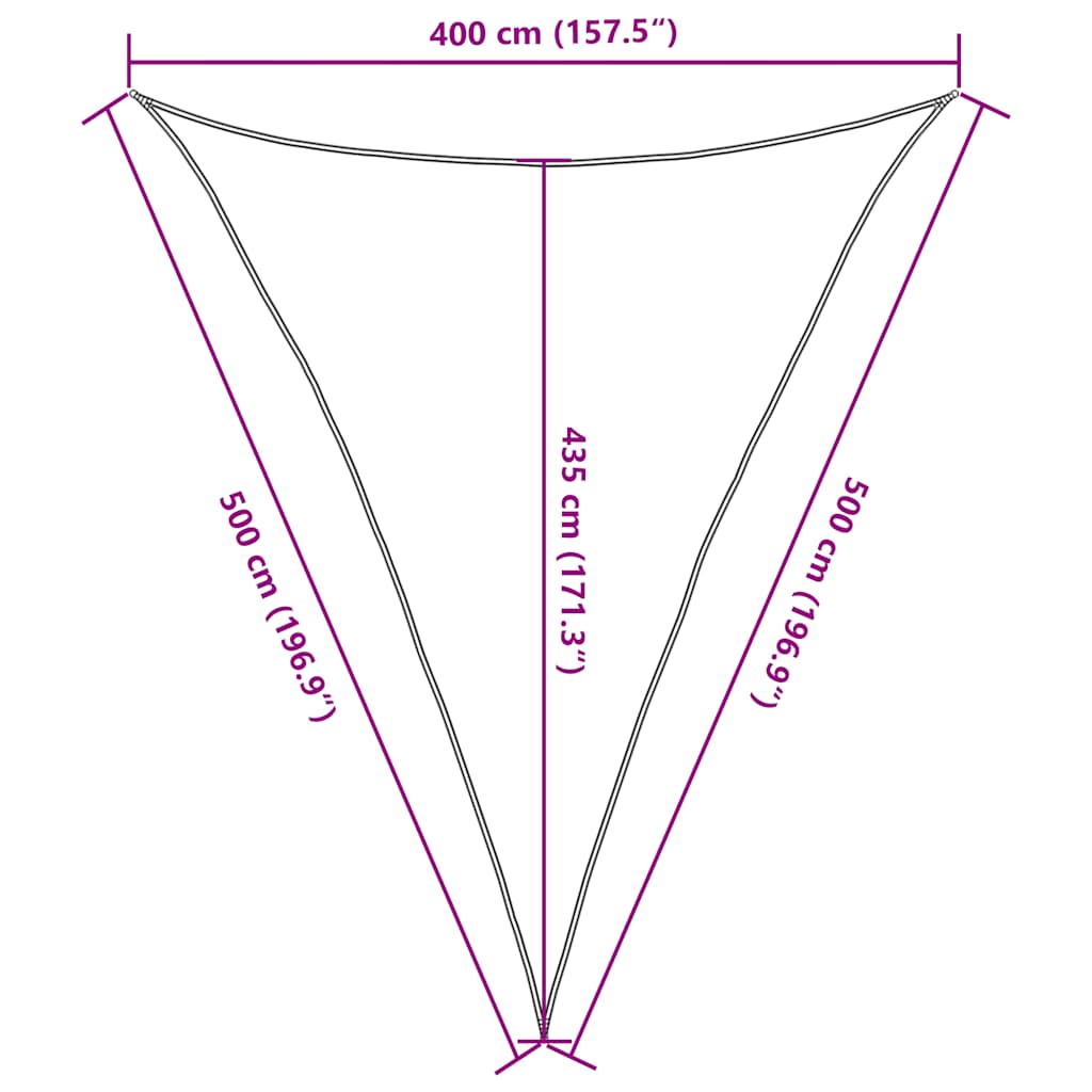 Vela Parasole 160 g/m² Grigio Talpa 4x5x5 m in HDPE | homemem39