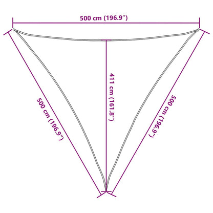 Vela Parasole 160 g/m² Grigio Talpa 5x5x5 m in HDPE | homemem39