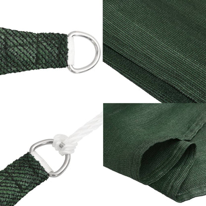 Vela Parasole 160 g/m² Verde Scuro 2,5x2,5 m in HDPE | homemem39