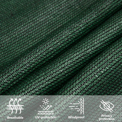 Vela Parasole 160 g/m² Verde Chiaro 3,6x3,6 m in HDPE | homemem39