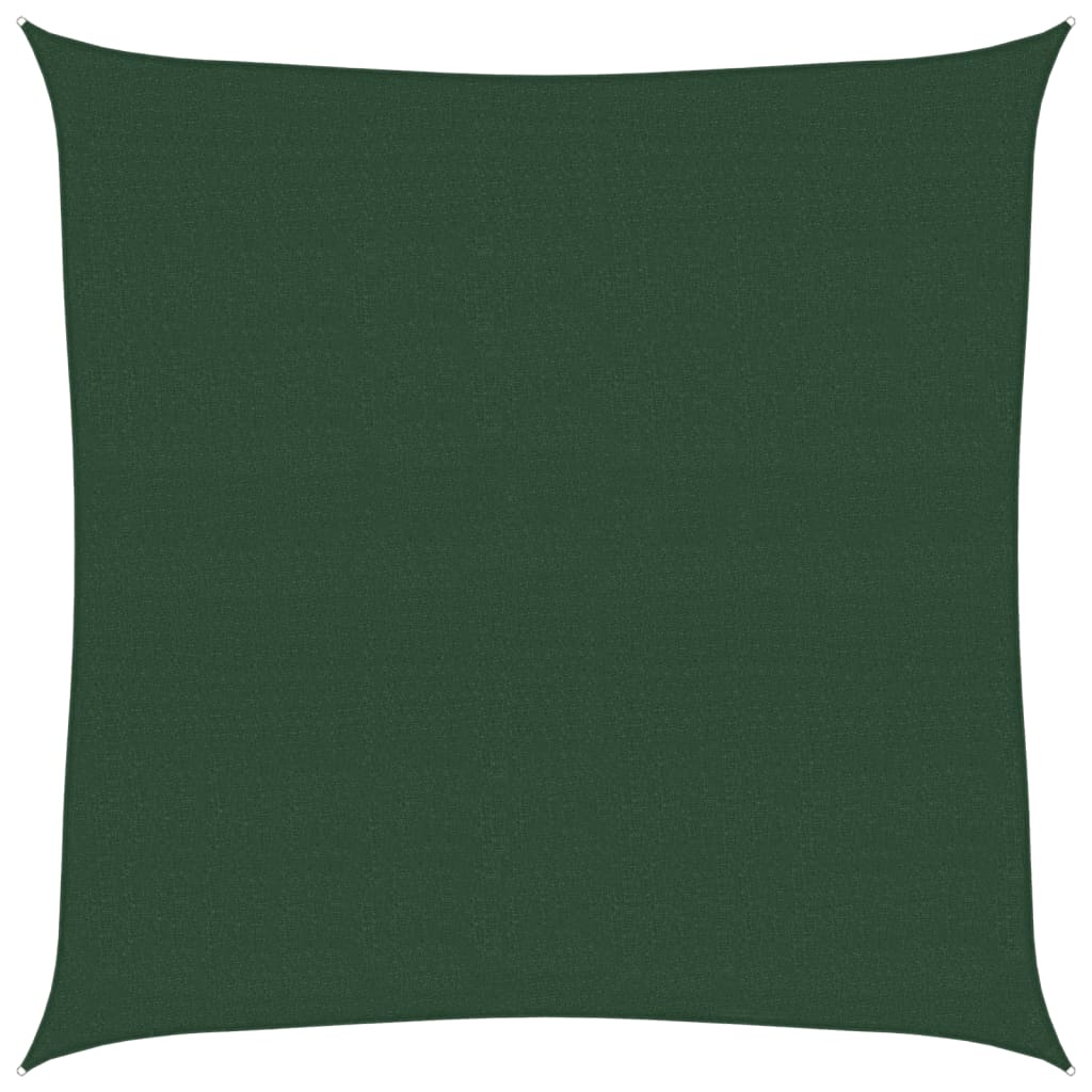 Vela Parasole 160 g/m² Verde Scuro 6x6 m in HDPE | homemem39