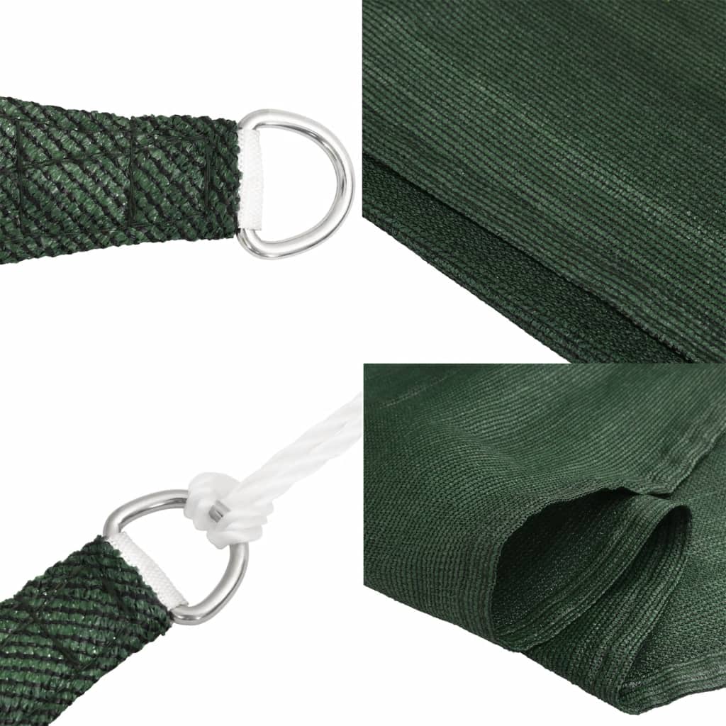 Vela Parasole 160 g/m² Verde Scuro 6x6 m in HDPE | homemem39