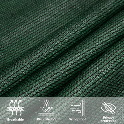 Vela Parasole 160 g/m² Verde Scuro 2,5x4,5 m in HDPE | homemem39
