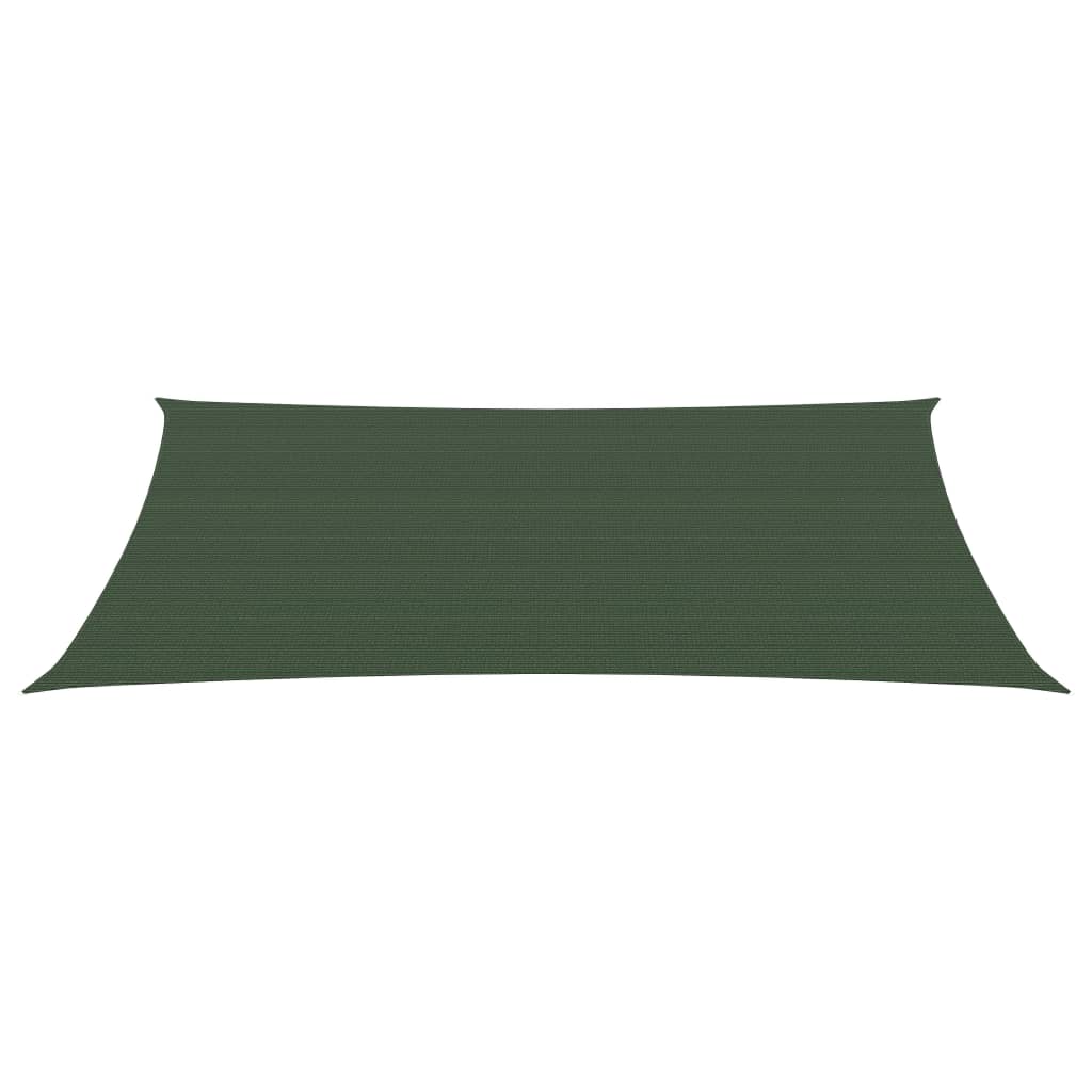 Vela Parasole 160 g/m² Verde Scuro 2,5x5 m in HDPE