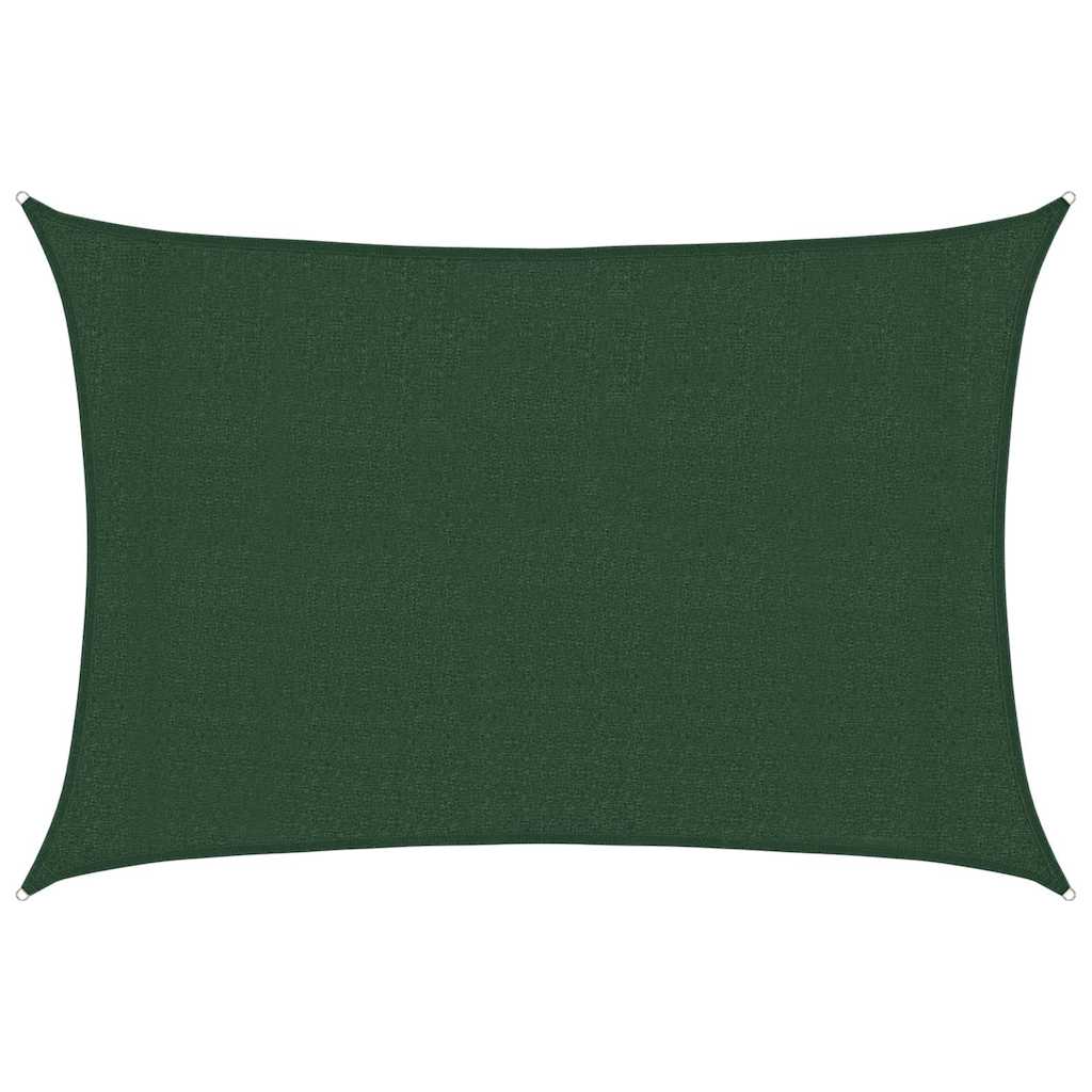 Vela Parasole 160 g/m² Verde Scuro 3x4,5 m in HDPE