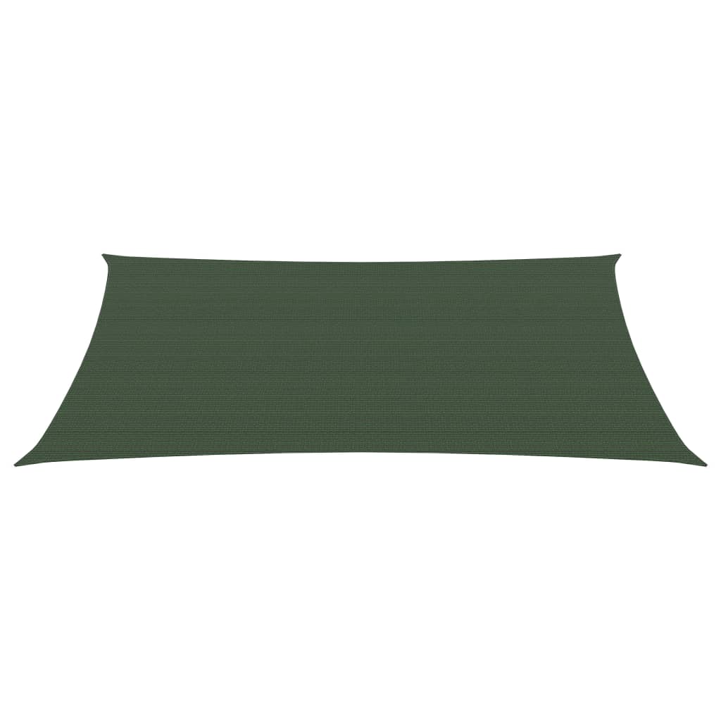 Vela Parasole 160 g/m² Verde Scuro 3x4,5 m in HDPE