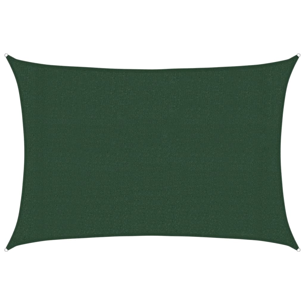 Vela Parasole 160 g/m² Verde Scuro 3x5 m in HDPE