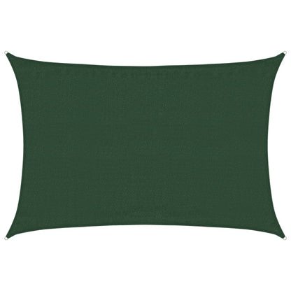 Vela Parasole 160 g/m² Verde Scuro 3,5x4,5 m in HDPE - homemem39