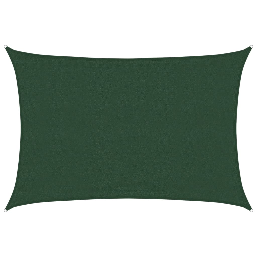 Vela Parasole 160 g/m² Verde Scuro 3,5x5 m in HDPE | homemem39