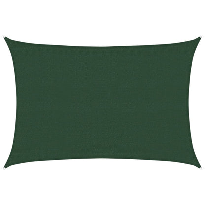 Vela Parasole 160 g/m² Verde Scuro 3,5x5 m in HDPE | homemem39