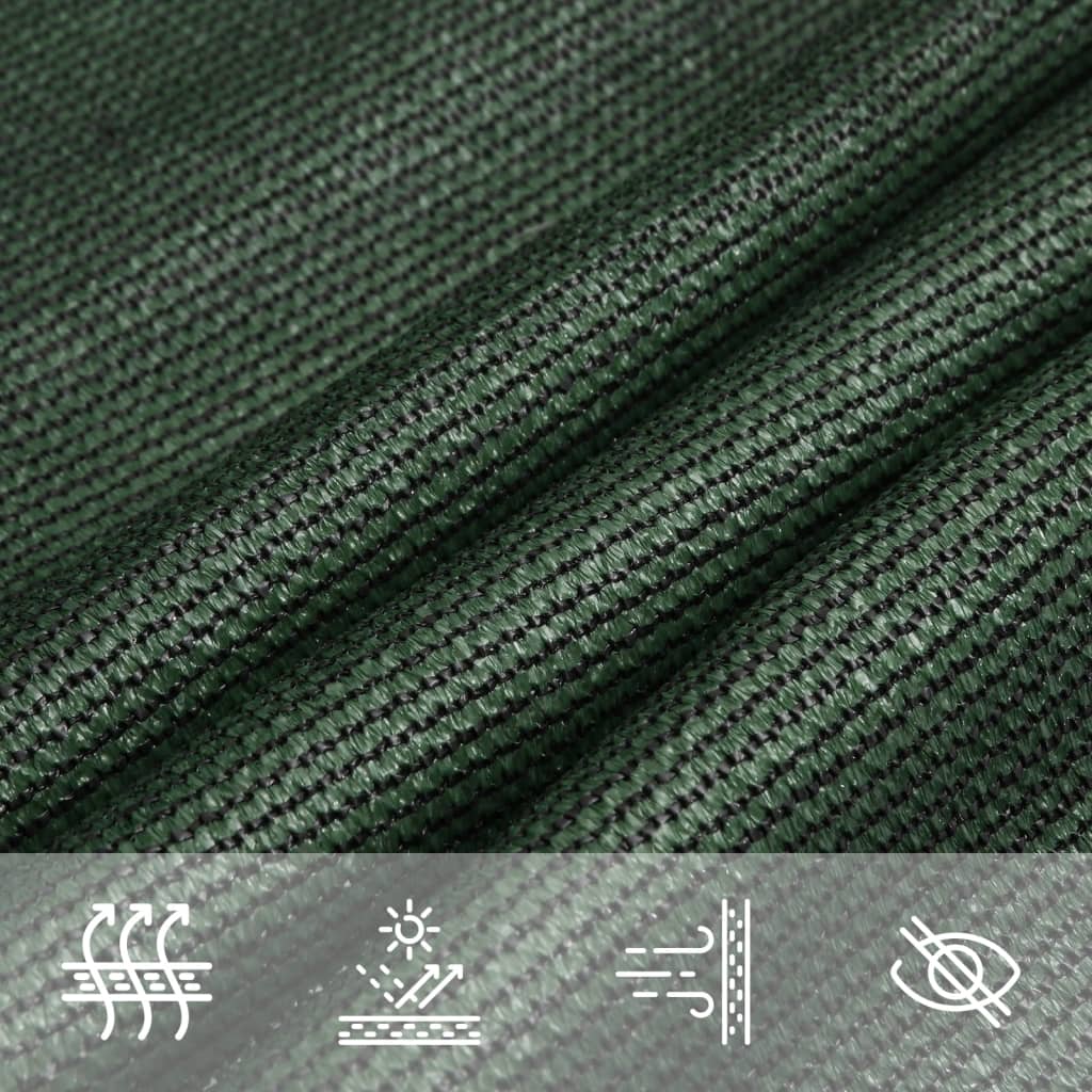 Vela Parasole 160 g/m² Verde Scuro 3,5x5 m in HDPE | homemem39
