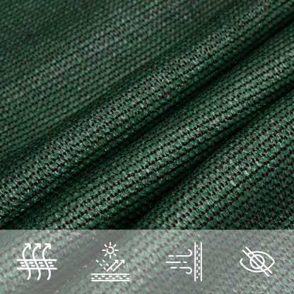 Vela Parasole 160 g/m² Verde Scuro 3,5x5 m in HDPE | homemem39