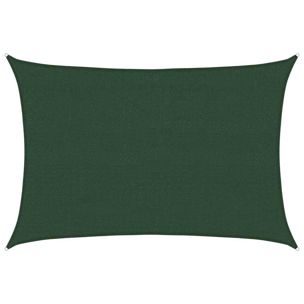 Vela Parasole 160 g/m² Verde Scuro 4x6 m in HDPE