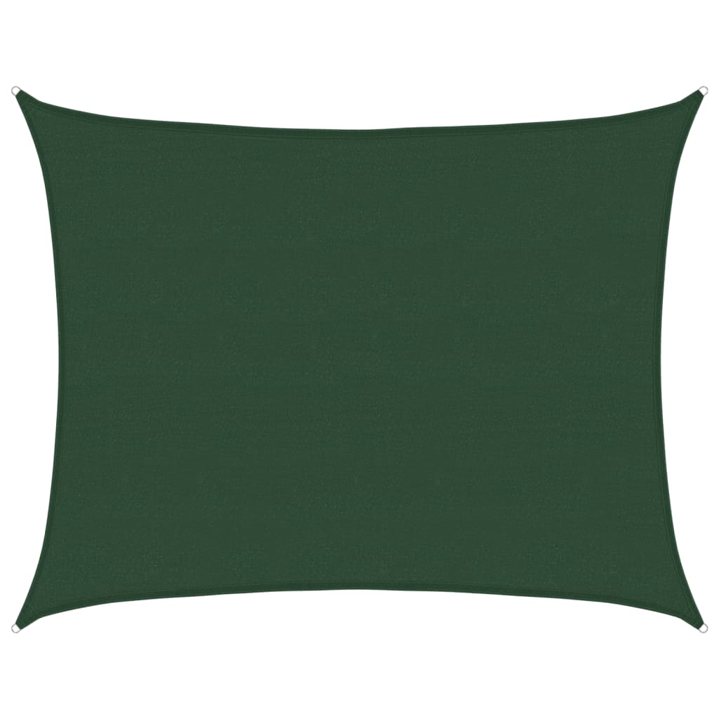 Vela Parasole 160 g/m² Verde Scuro 6x8 m in HDPE